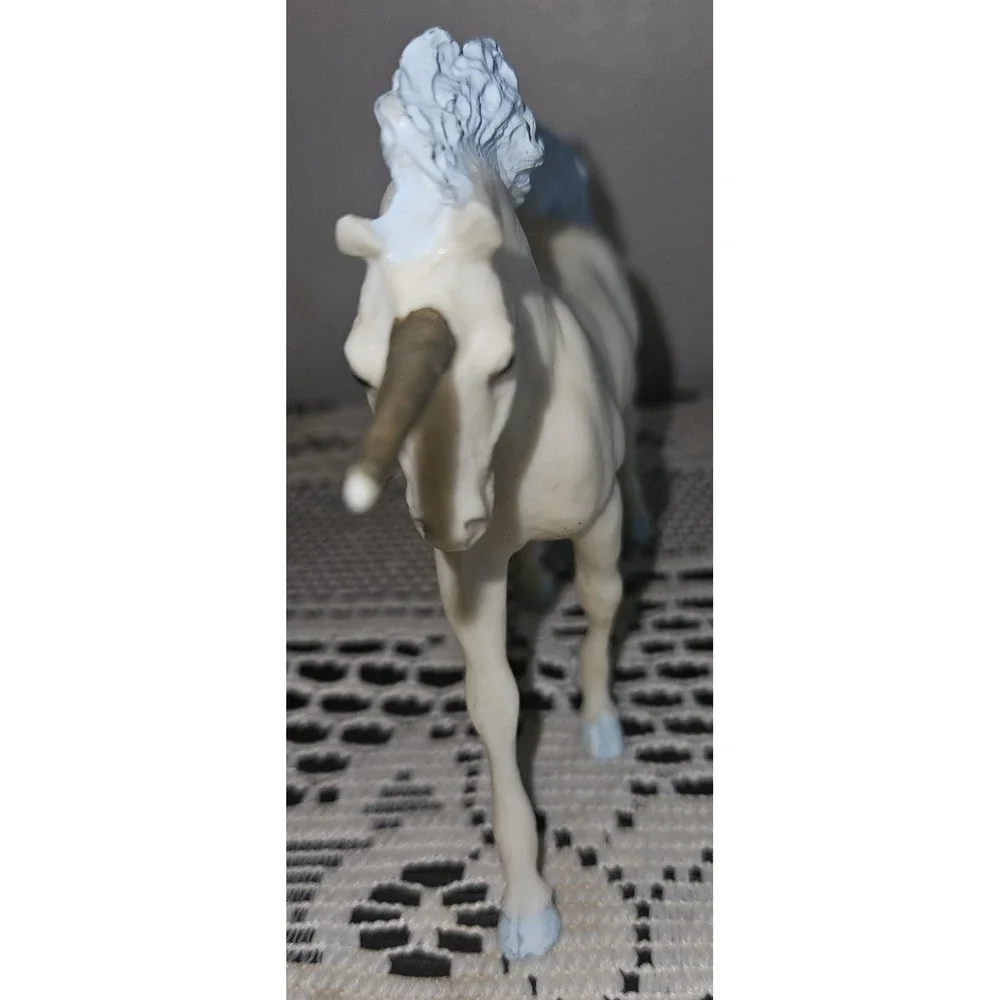 Breyer Horse Vtg 1985 Unreleased Riegseckers Carousel Unicorn In Baby Blue